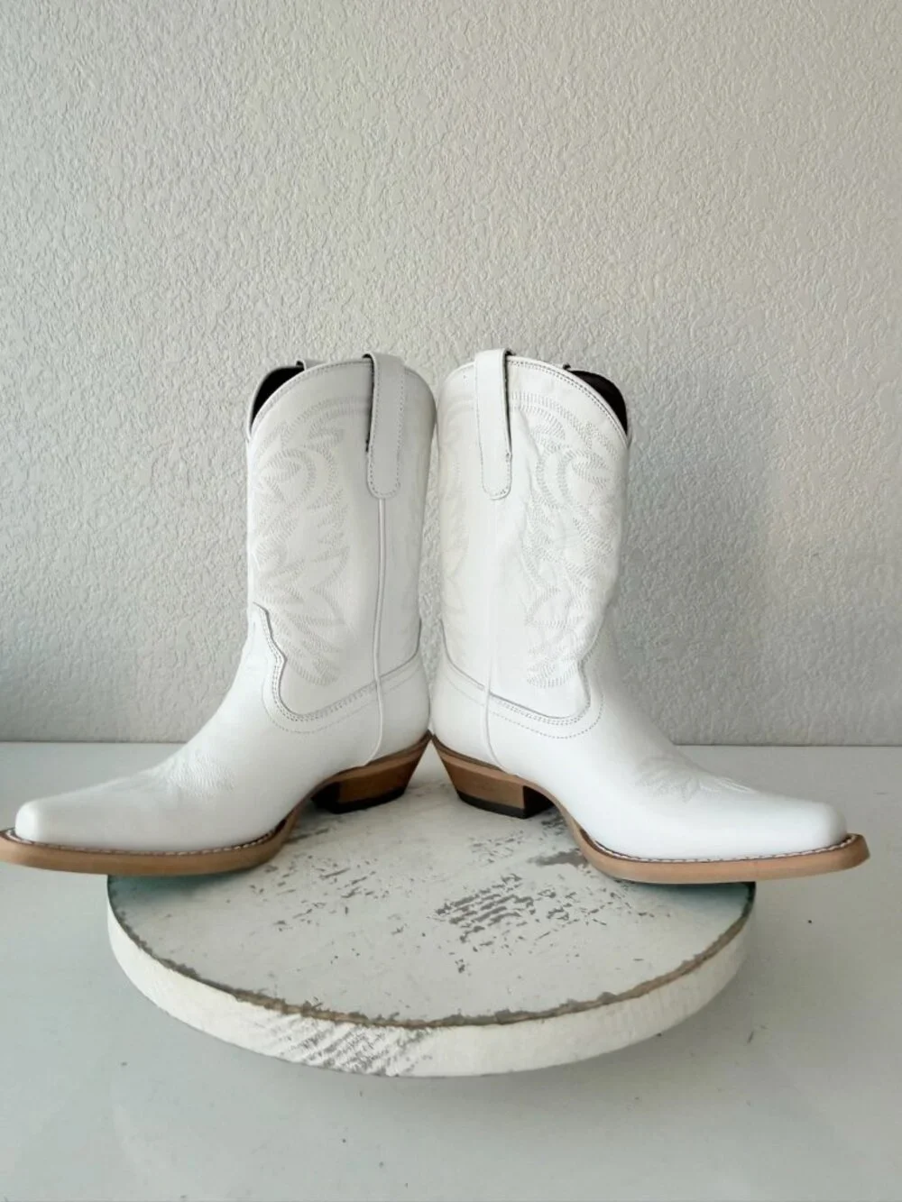 Lane Smokeshow Girls White Cowboy Boots Size 5 Western Cowgirl Kids Childrens